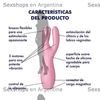 Threesome 3 estimulador vaginal con carga USB